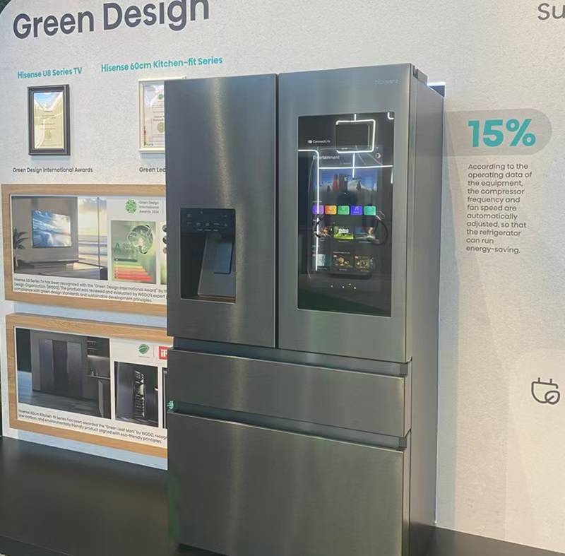 025 被会刊重点推介：AI创新引领厨房进入全智能时代爱游戏(ayx)中国网站海信大屏智能冰箱亮相CES 2(图4)